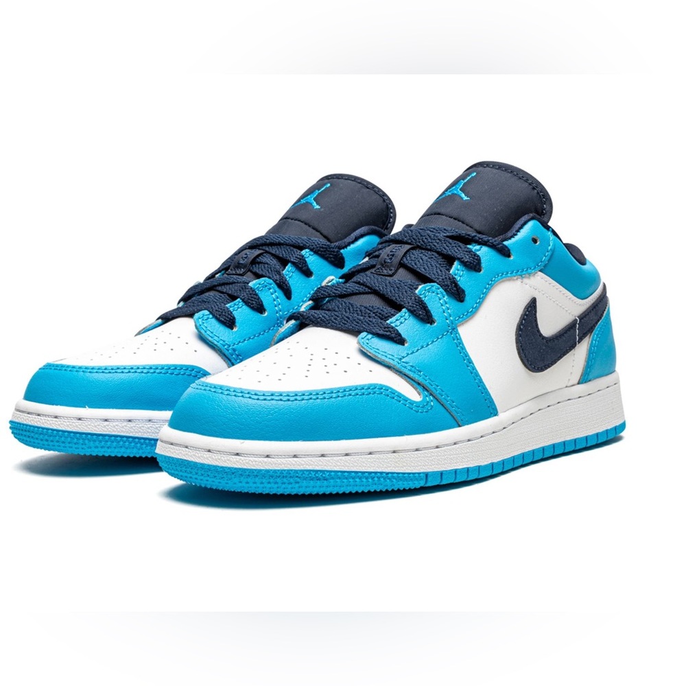 Nike Air Jordan 1 Low white/Obsidian/Dark powder blue